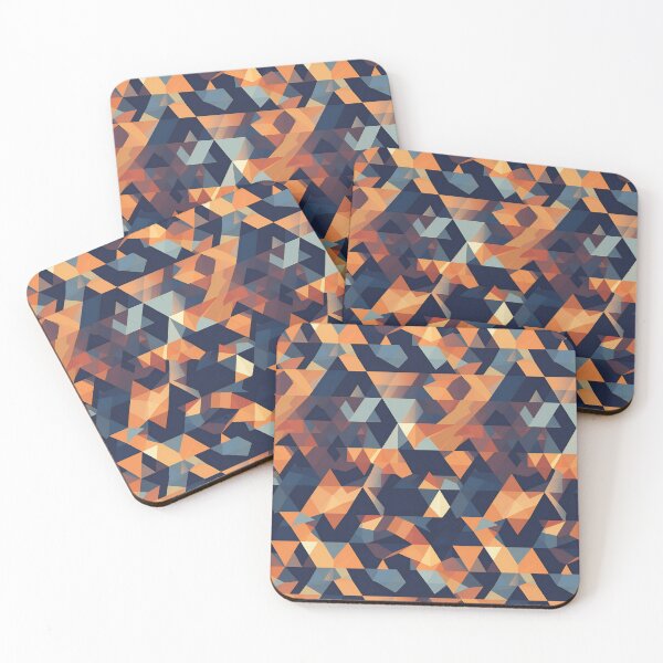 Item preview, Minimal triangular pattern, orange and blue gradients  designed and sold by Hazmat-AI7.