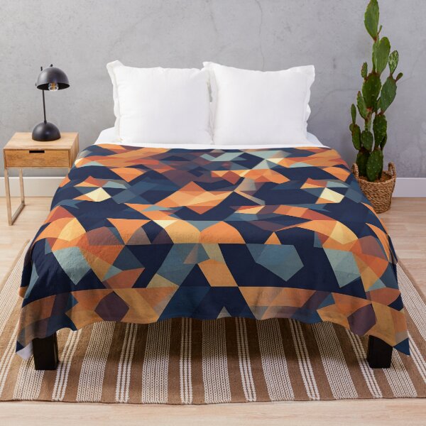 Item preview, Minimal triangular pattern, orange and blue gradients designed and sold by Hazmat-AI7.