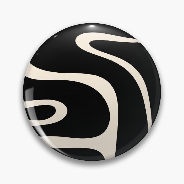 Item preview, Copacetic Retro Abstract Black and Almond Cream designed and sold by kierkegaard.