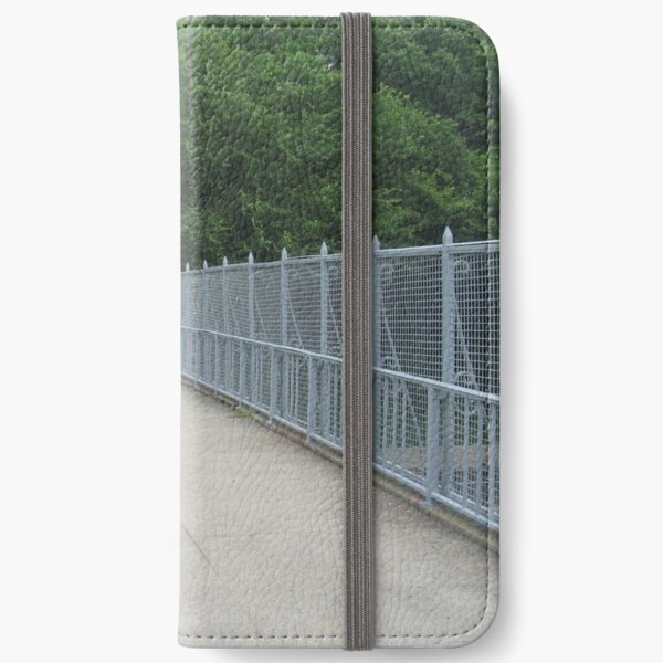 Small bridge, railings, riot,  greenery, celebration,  life iPhone Wallet
