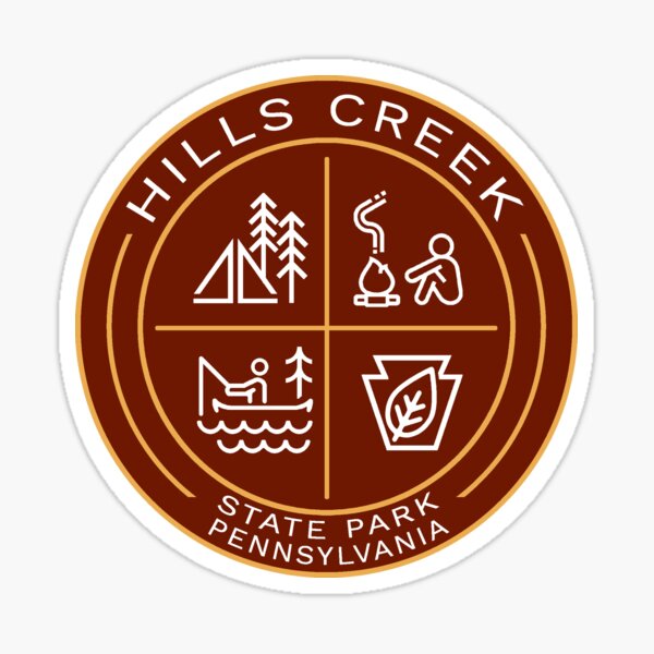 Item preview, Hills Creek State Park Heraldic Logo designed and sold by VanyaKar.