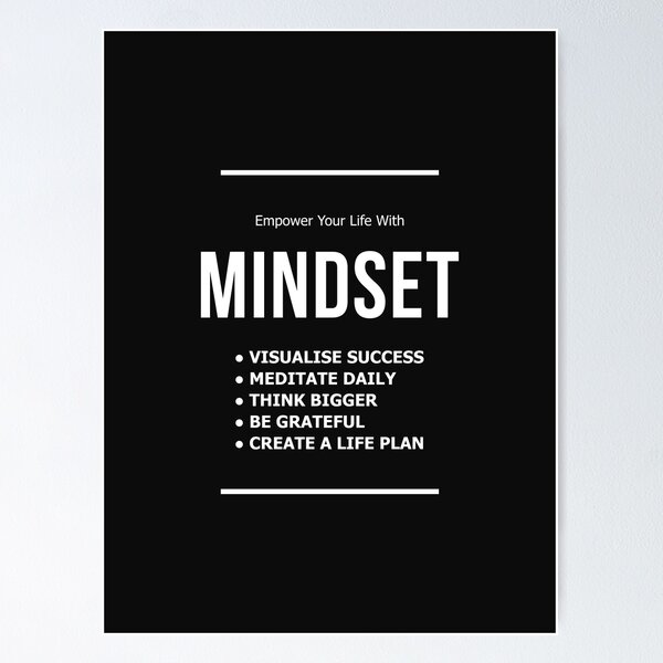 Item preview, Mindset Mastery Print,  Empower Your Life Planning Art designed and sold by SuccessHunters.