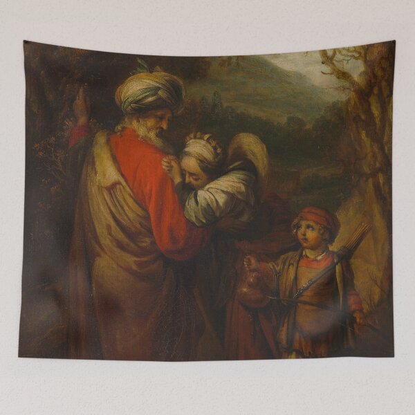 Item preview, Abraham Dismissing Hagar and Ishmael | Barent Fabritius | 1658 designed and sold by CJET.
