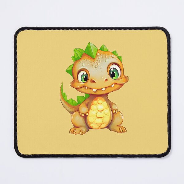 Item preview, Cute Golden-Green Baby Dinosaur with Big Eyes designed and sold by KOTOdesign.