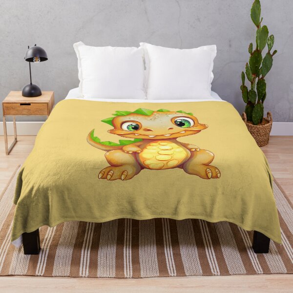 Item preview, Cute Golden-Green Baby Dinosaur with Big Eyes designed and sold by KOTOdesign.