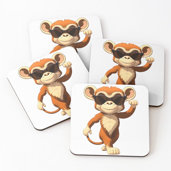 Item preview, Monkey in cartoon style designed and sold by IrinaGuArt.