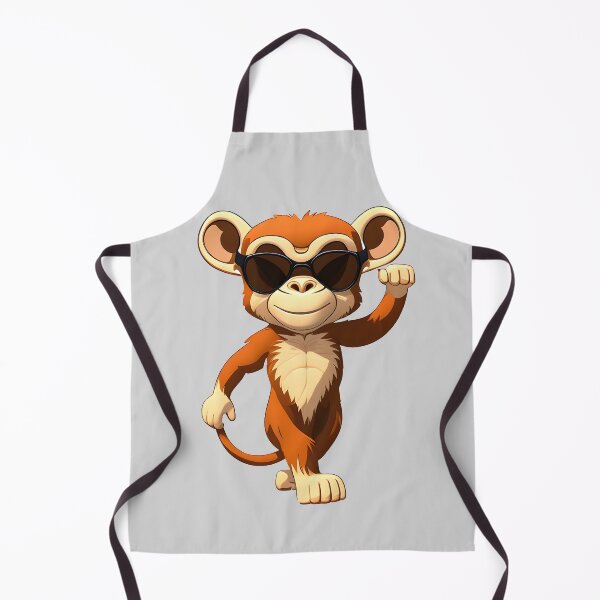 Item preview, Monkey in cartoon style designed and sold by IrinaGuArt.