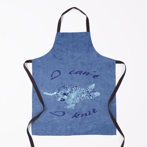 Item preview, Chaton à la pelota - marbled blue version, text in english designed and sold by SylvieG18.