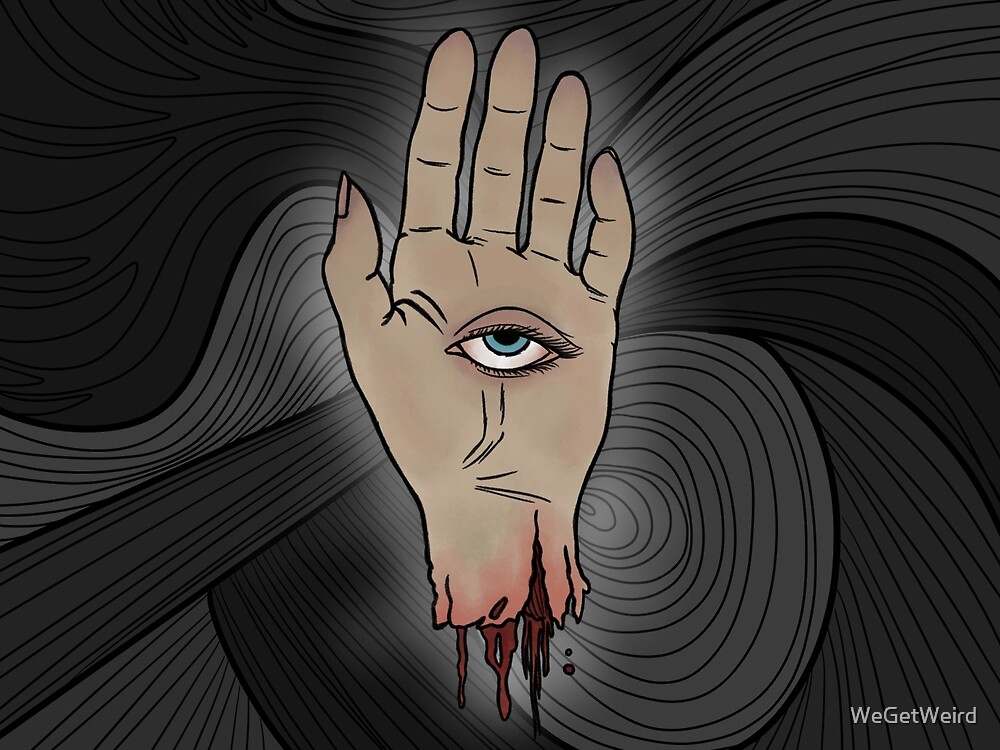 "Can You Give Me A Hand??" by WeGetWeird Redbubble