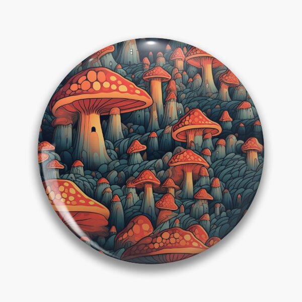 Item preview, Mushroom City Pattern 01 designed and sold by mhfoto.