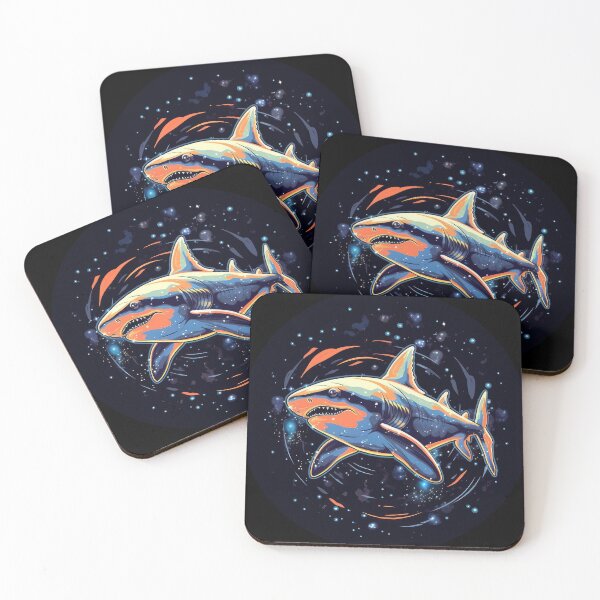 Item preview, Space Shark Spectacular: Dive into the Galactic Depths! designed and sold by francodelgrando.