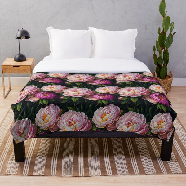 Artikelvorschau, Pink and Purple Peony Blossoms entworfen und verkauft von SvahaDesigns.