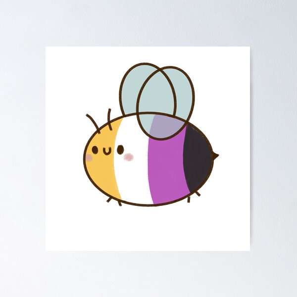 Item preview, Non Binary Bee  designed and sold by AnastasiaWsk.