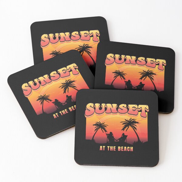 Item preview, Retro Sunset At The Beach designed and sold by Whimsical  Thinker.