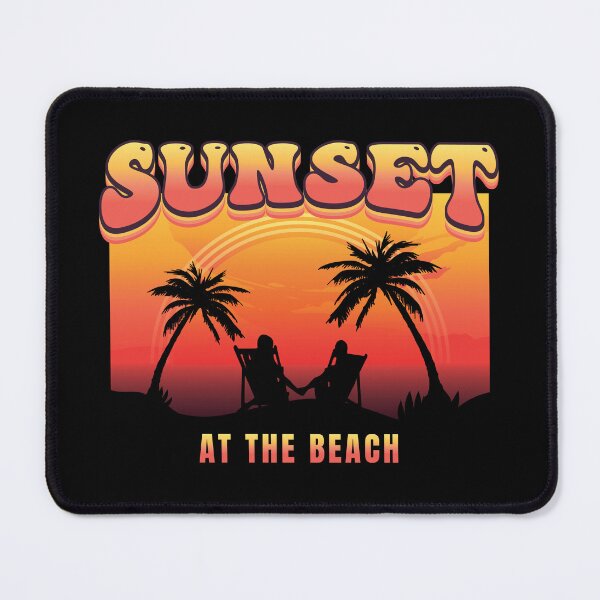 Item preview, Retro Sunset At The Beach designed and sold by Whimsical Thinker.