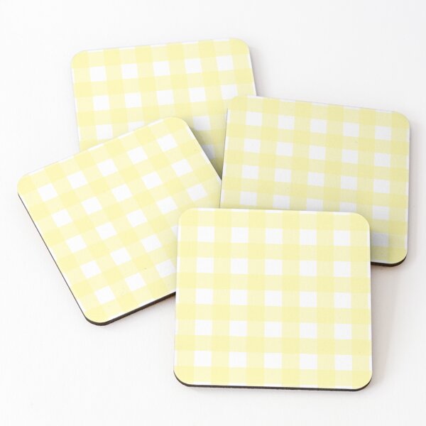 Item preview, Yellow and white gingham check 2 - small designed and sold by LittleBettyMakes.