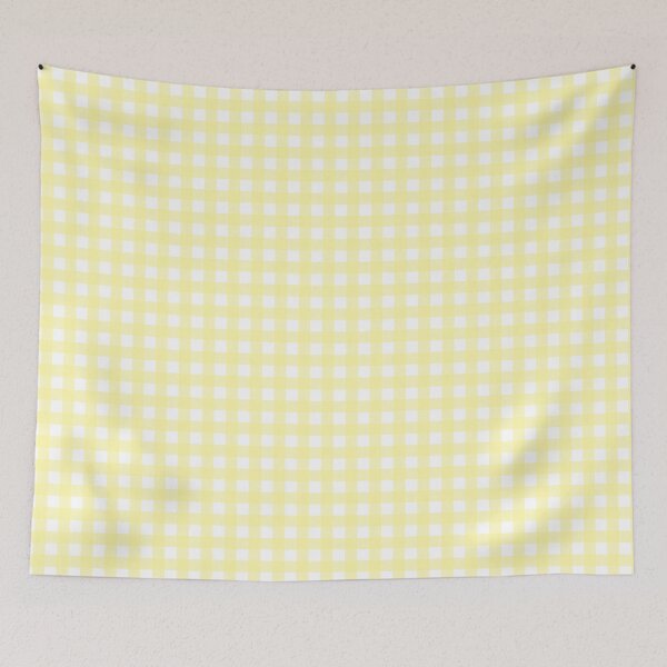 Item preview, Yellow and white gingham check 2 - small designed and sold by LittleBettyMakes.