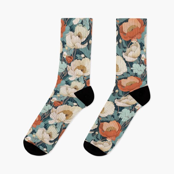 Item preview, poppy flowers, on blue background designed and sold by Arti_choke.