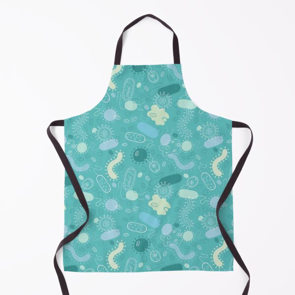 Item preview, Microorganisms pattern - viruses, bacteria and amoeba - teal designed and sold by HazelFisher.