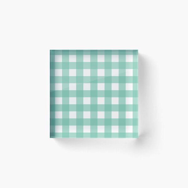 Artikelvorschau, Kariertes Karomuster in Aqua und Weiß – klein entworfen und verkauft von LittleBettyMakes.