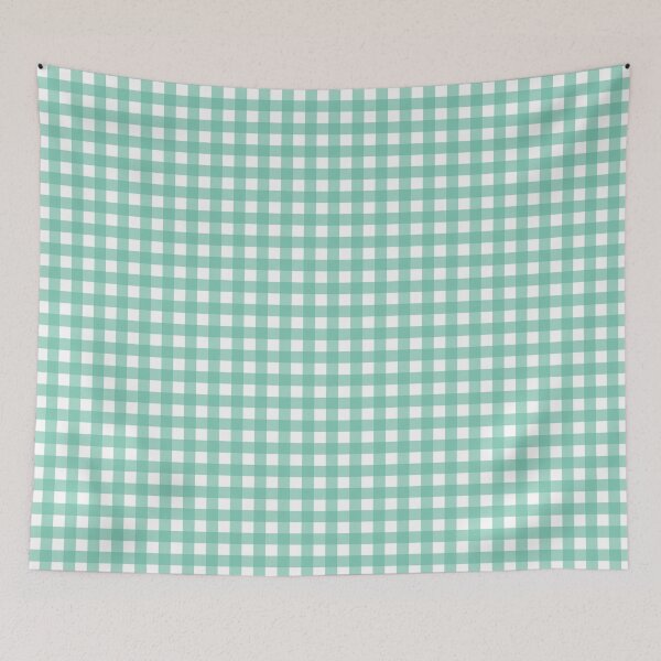 Artikelvorschau, Kariertes Karomuster in Aqua und Weiß – klein entworfen und verkauft von LittleBettyMakes.