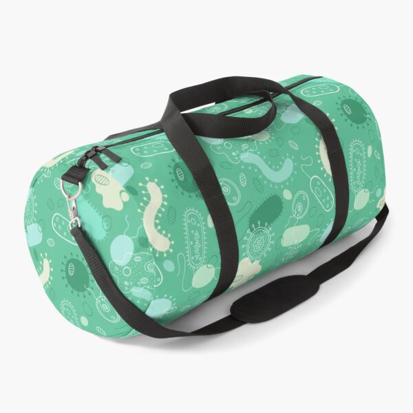 Item preview, Microorganisms pattern - viruses, bacteria and amoeba - green designed and sold by HazelFisher.