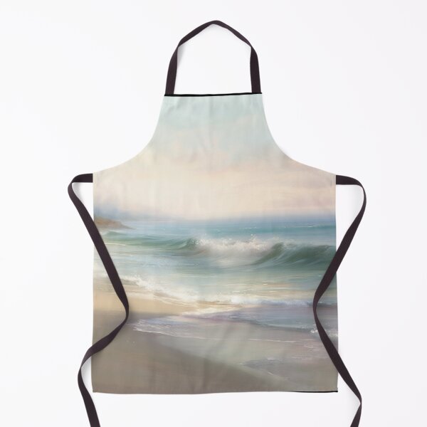 Item preview, Seaside Serenity Impressionist Art Beach Pastel Painting designed and sold by DigiNook.