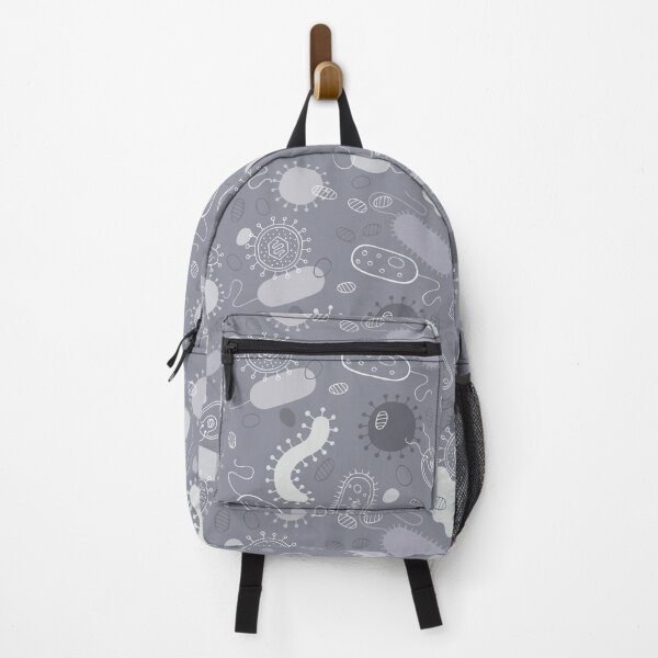Item preview, Microorganisms pattern - viruses, bacteria and amoeba - grey designed and sold by HazelFisher.