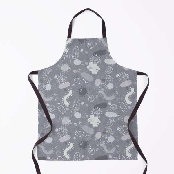Item preview, Microorganisms pattern - viruses, bacteria and amoeba - grey designed and sold by HazelFisher.