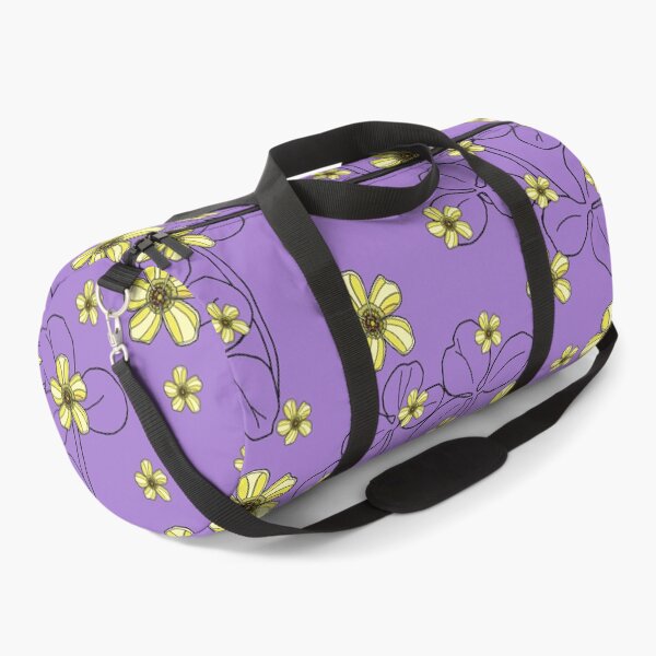 Item preview, Yellow clover flowers on purple designed and sold by Colleen Macomber.