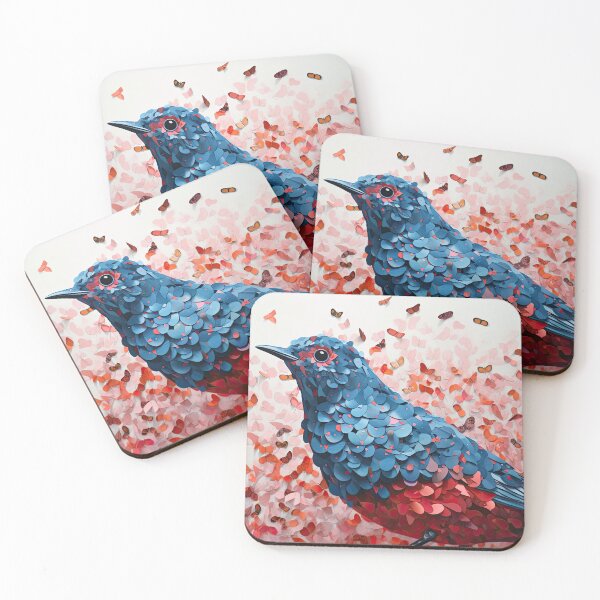 Item preview, Nature's Palette: The Bluebird’s Butterfly Mosaic designed and sold by Diego Re.