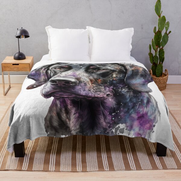 Artikelvorschau, Aquarell schwarzes Hundegesicht entworfen und verkauft von JustArtDesign9.