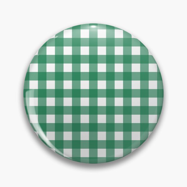 Item preview, Deep green and white gingham check - small designed and sold by LittleBettyMakes.