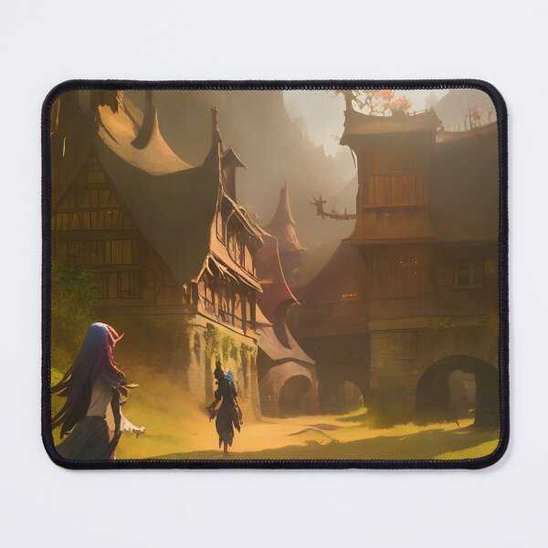 Item preview, Adventures entering a village hidden in the mountains designed and sold by MDArtdesigns.