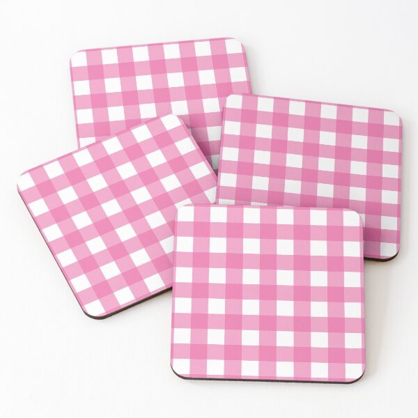 Artikelvorschau, Dunkelrosa-weißes Gingham-Karomuster – klein entworfen und verkauft von LittleBettyMakes.