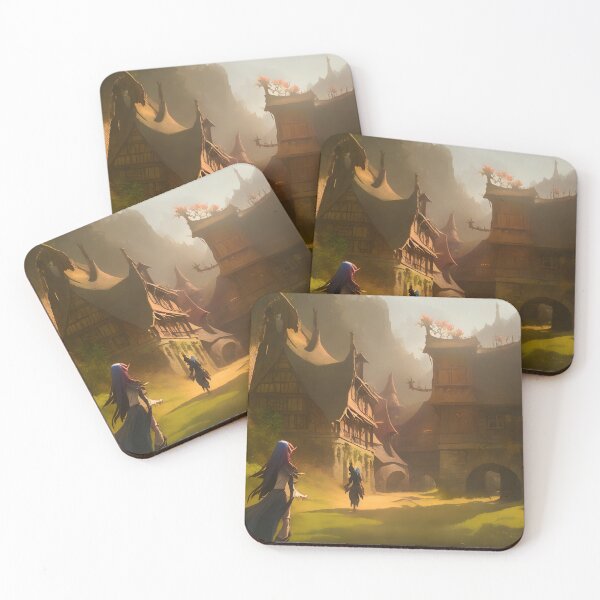 Item preview, Adventures entering a village hidden in the mountains designed and sold by MDArtdesigns.
