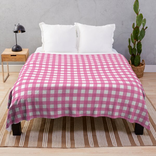 Artikelvorschau, Dunkelrosa-weißes Gingham-Karomuster – klein entworfen und verkauft von LittleBettyMakes.