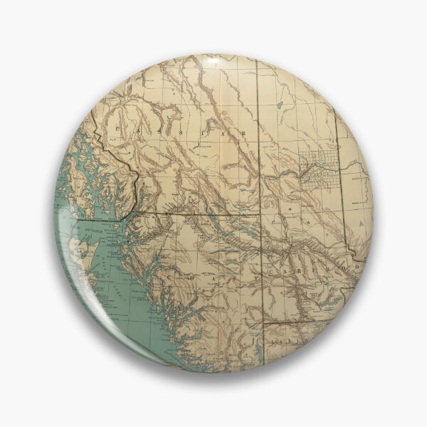 Item preview, Vintage British Columbia Canada Map (1924) Old Western Canadian Province Atlas designed and sold by BravuraMedia.