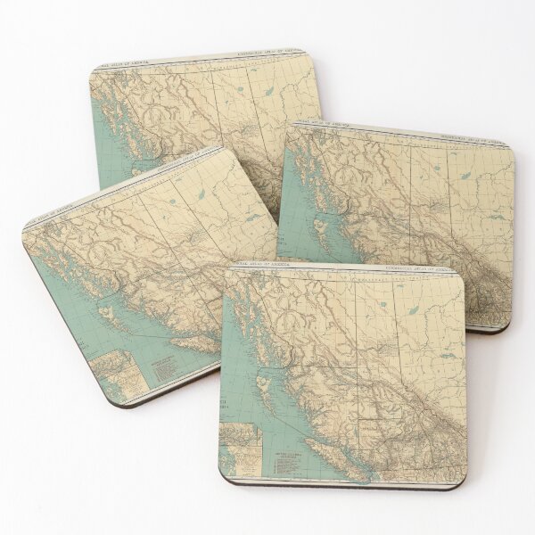 Item preview, Vintage British Columbia Canada Map (1924) Old Western Canadian Province Atlas designed and sold by BravuraMedia.