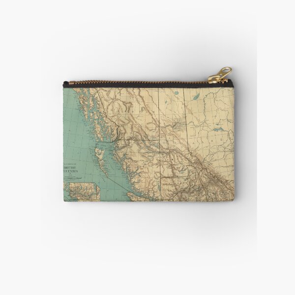 Item preview, Vintage British Columbia Canada Map (1924) Old Western Canadian Province Atlas designed and sold by BravuraMedia.