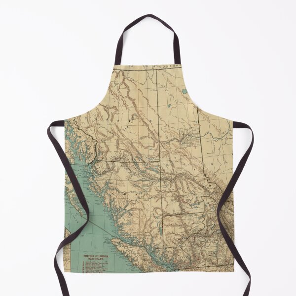 Item preview, Vintage British Columbia Canada Map (1924) Old Western Canadian Province Atlas designed and sold by BravuraMedia.