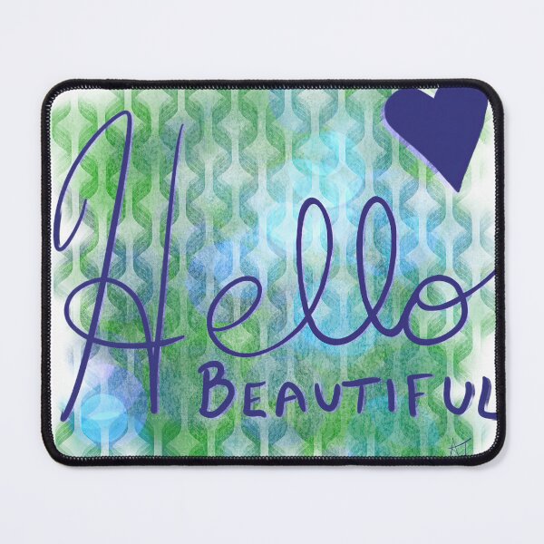 Item preview, Hello Beautiful - Green designed and sold by Andrea Turner.