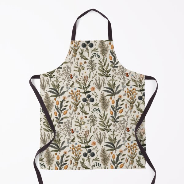 Item preview, Vintage botanical pattern on cream background designed and sold by Arti_choke.