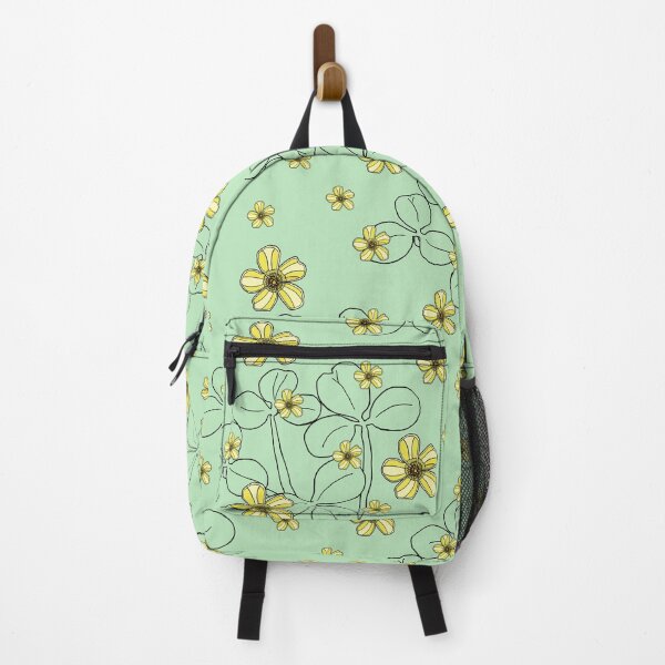 Item preview, Yellow clover flowers on spring green designed and sold by Colleen Macomber.