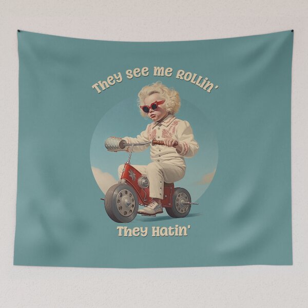 Item preview, They See Me Rollin', They Hatin' Funny Scooter Gurl designed and sold by danielliamgill.