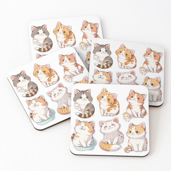 Item preview, cute cats designed and sold by Sunchildprints.