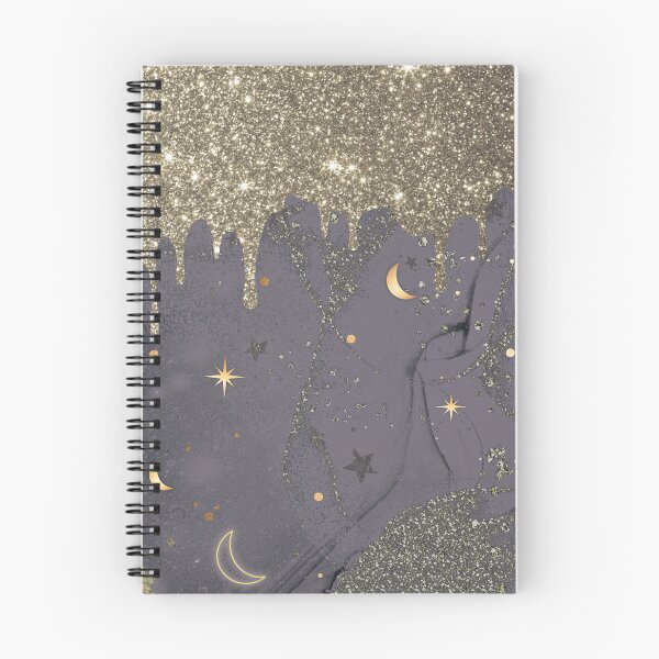 Item preview, Drip Glitter Celestial Grey Marble Pattern designed and sold by DarkstarDesign.