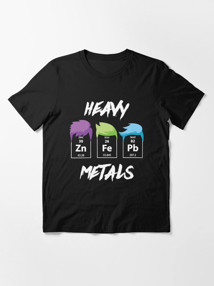 Funny Chemistry Science T Shirt Heavy Metal Gifts for Women Men