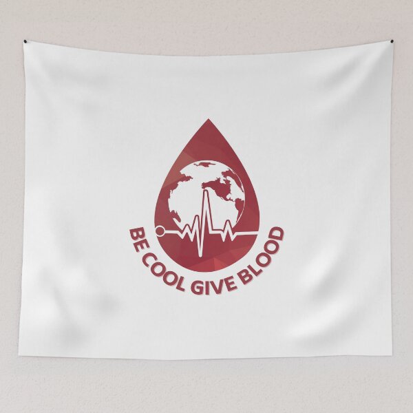 Item preview, Be Cool Give Blood / World Blood Donor Day designed and sold by MindPalette.
