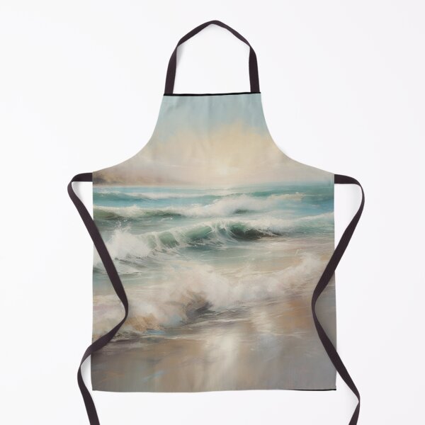 Item preview, Seaside Serenity Impressionist Art Beach Pastel Painting designed and sold by DigiNook.